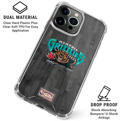 NBA Memphis Grizzlies Hardwood Classics iPhone 16 Pro Clear Case